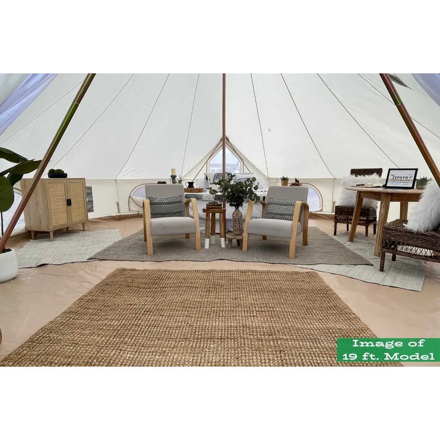 16' (5M) Zephyr™ Tent Cabin | Canvas Bell Tent