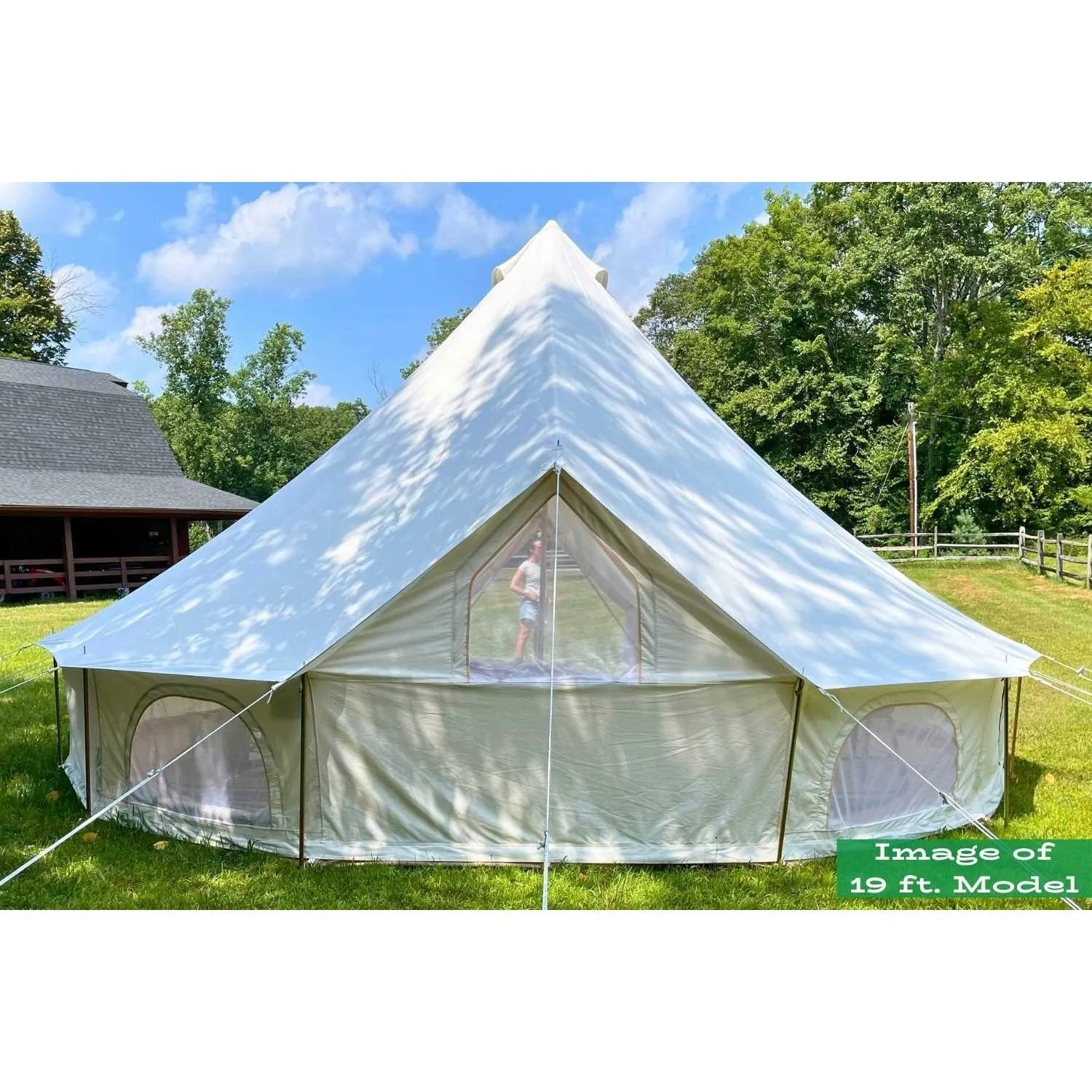 16' (5M) Zephyr™ Tent Cabin | Canvas Bell Tent