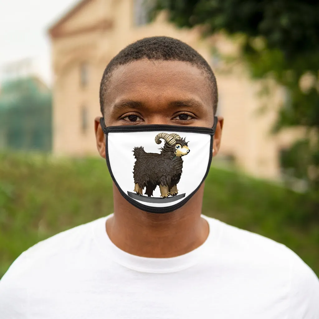 Brown Sheep Mixed-Fabric Face Mask