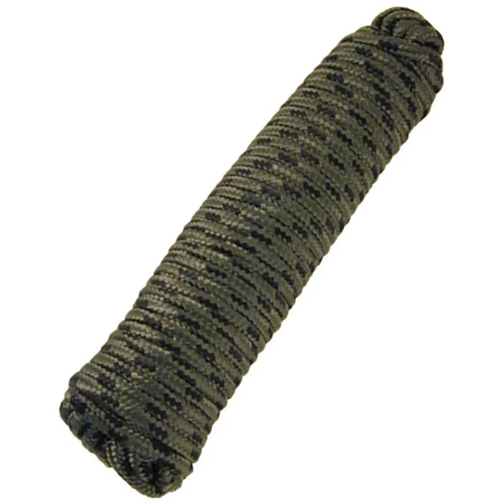 Camping Rope - 8mm x 50 Feet Long - Camouflage Green  - TA-1-85165