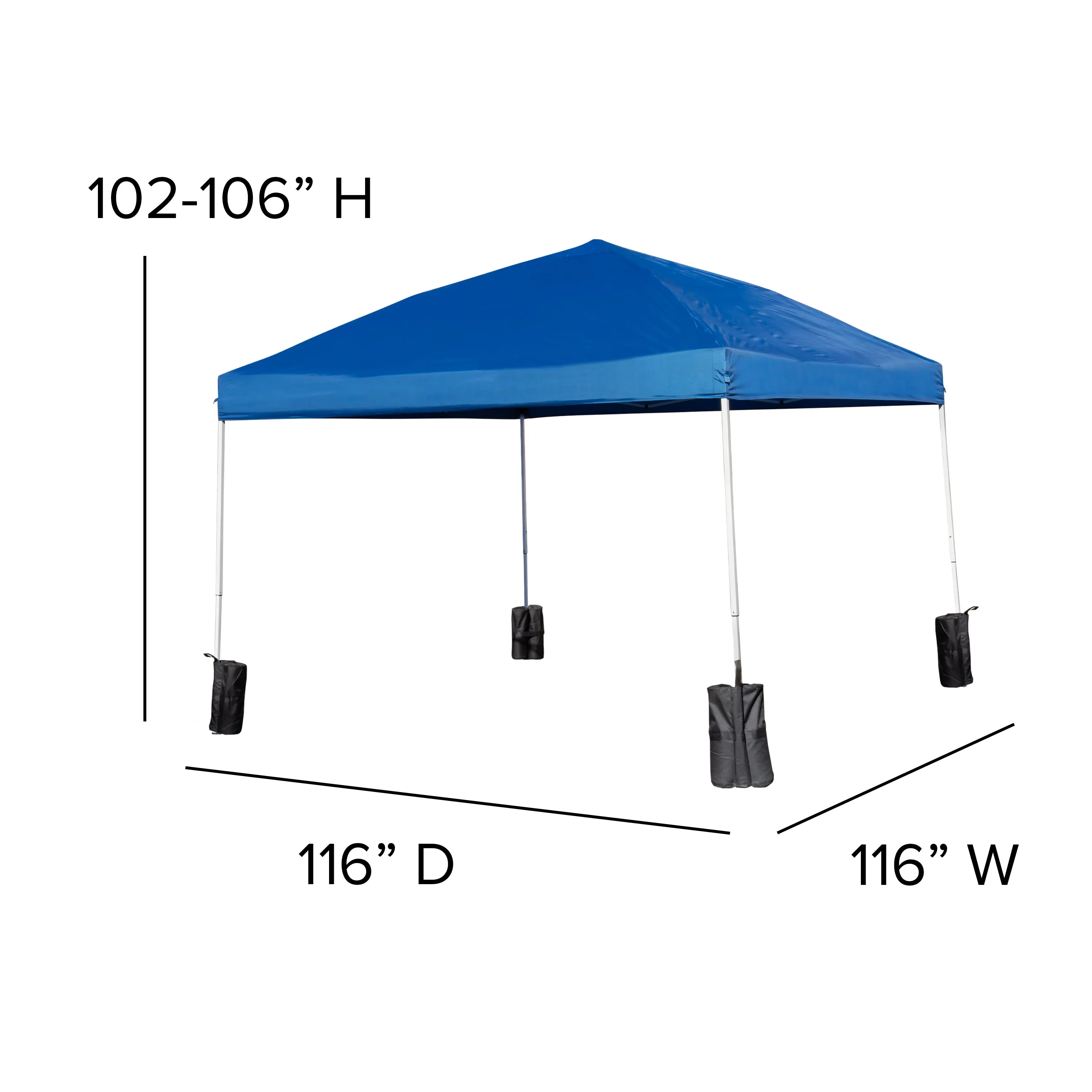 Canopy Tent & Folding Bench JJ-GZ10PKG103-BL-GG