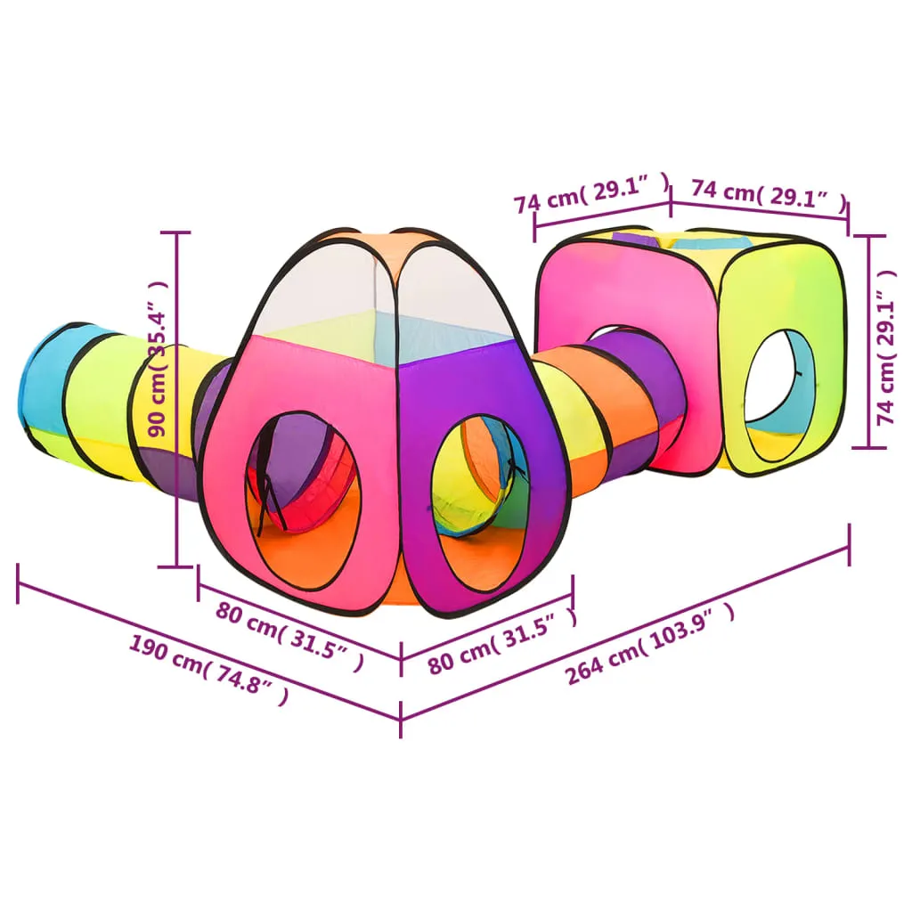 Children Play Tent Multicolour 190x264x90 cm