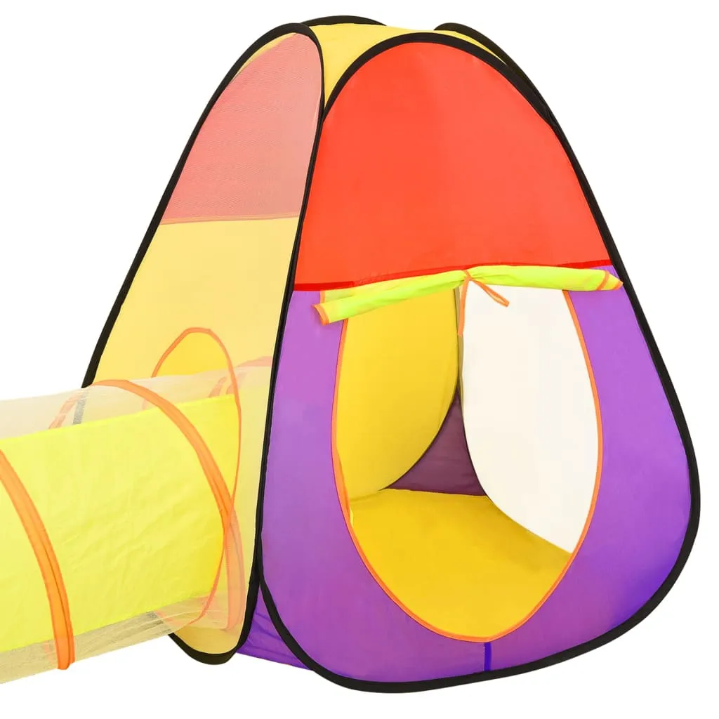 Children Play Tent with 250 Balls Multicolour 255x80x100 cm