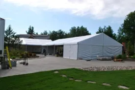 Clearspan Tent, 12M X 10M Plain Walls