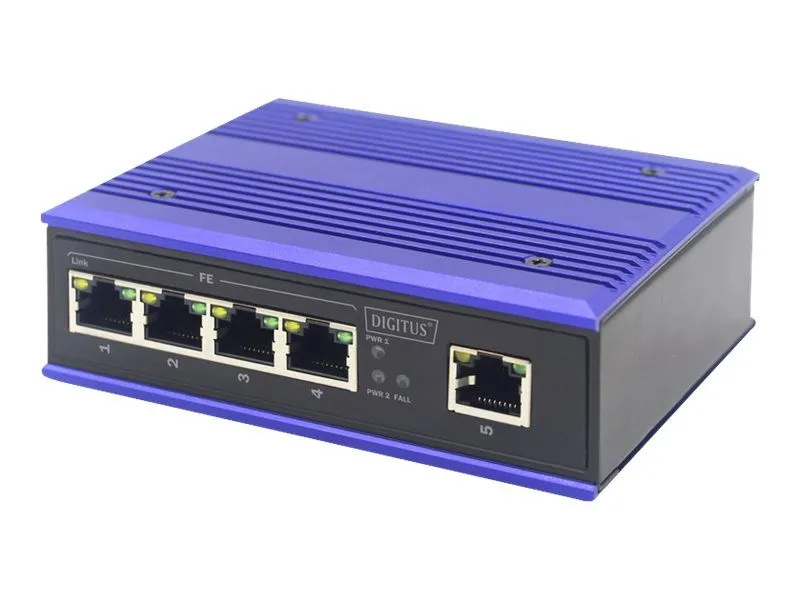 Digitus Professional Dn-650105 Industrial - Switch - 5 Ports - Unmanaged