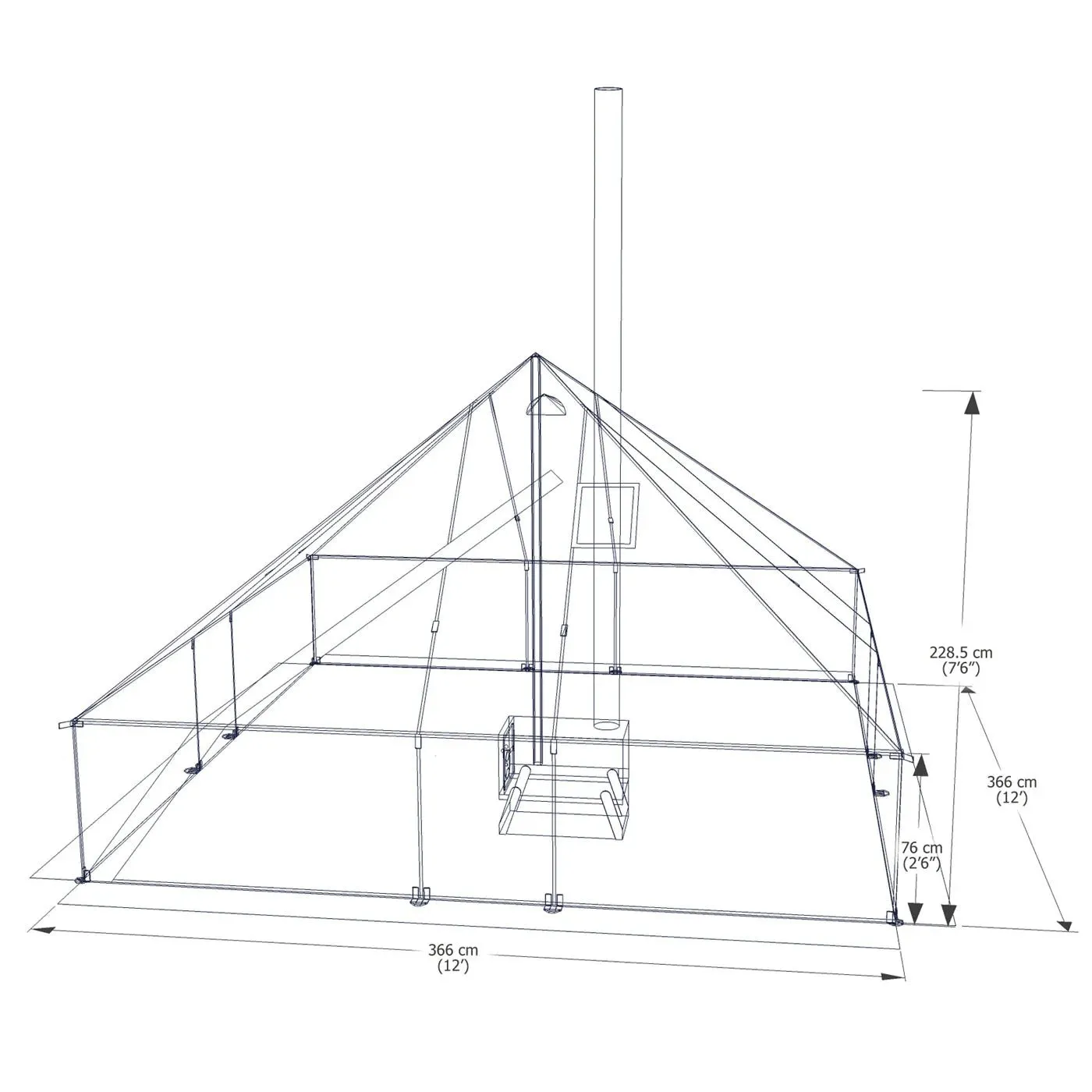 Esker Classic 12x12 Winter Hot Tent