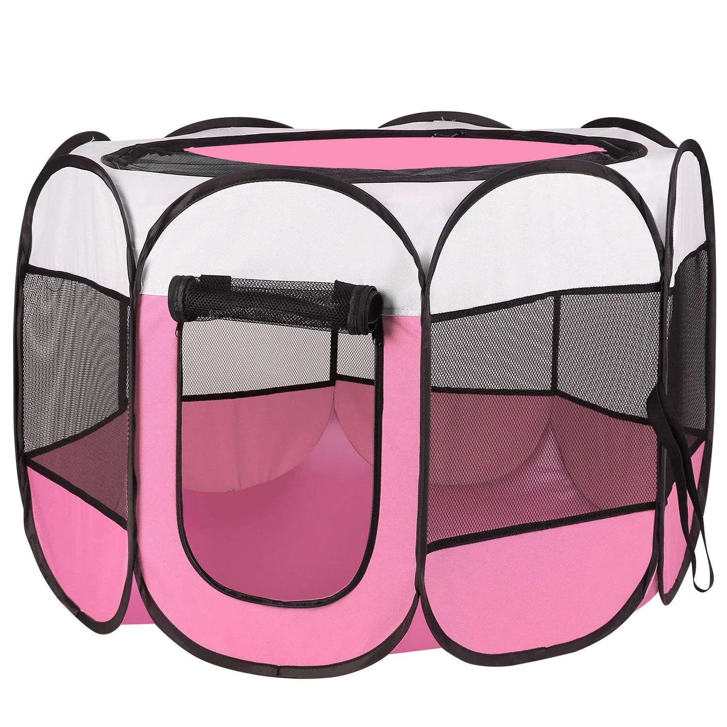 Fresh Fab Finds Portable Foldable Pet Tent Exercise Pen Kennel Removable Zipper Top and Bottom Water Resistant Indoor Outdoor Use For Dogs Cats Other Pets