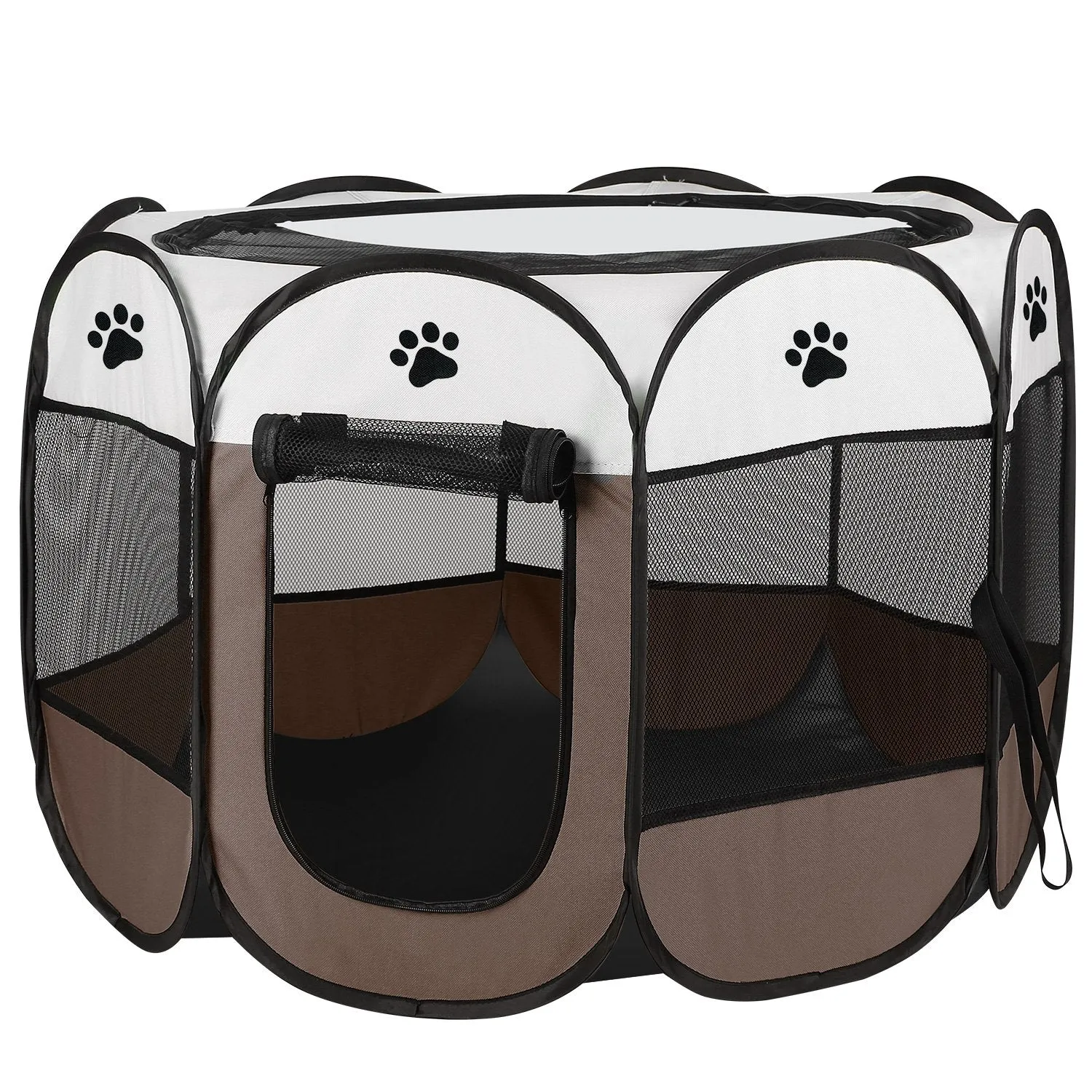 Fresh Fab Finds Portable Foldable Pet Tent Exercise Pen Kennel Removable Zipper Top and Bottom Water Resistant Indoor Outdoor Use For Dogs Cats Other Pets