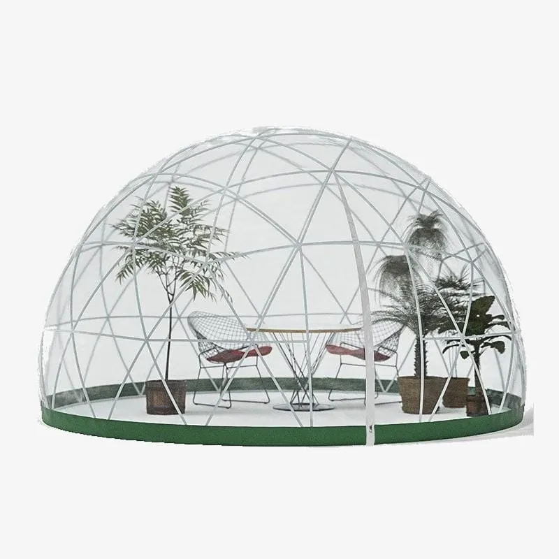 Garden Igloo | Dome, Aluminum, 11'9"W, 7'2"H - Outdoor Dining, Play Area for Children, Stylish Conservatory, Greenhouse, Gazebo