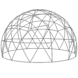 Garden Igloo | Dome, PVC, 11'9"W, 7'2"H Frame Only - Outdoor Dining, Play Area for Children, Stylish Conservatory, Greenhouse, Gazebo