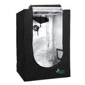 Green Fingers Hydroponics Grow Tent Kits Hydroponic Grow System Black 60X60X90CM 600D Oxford