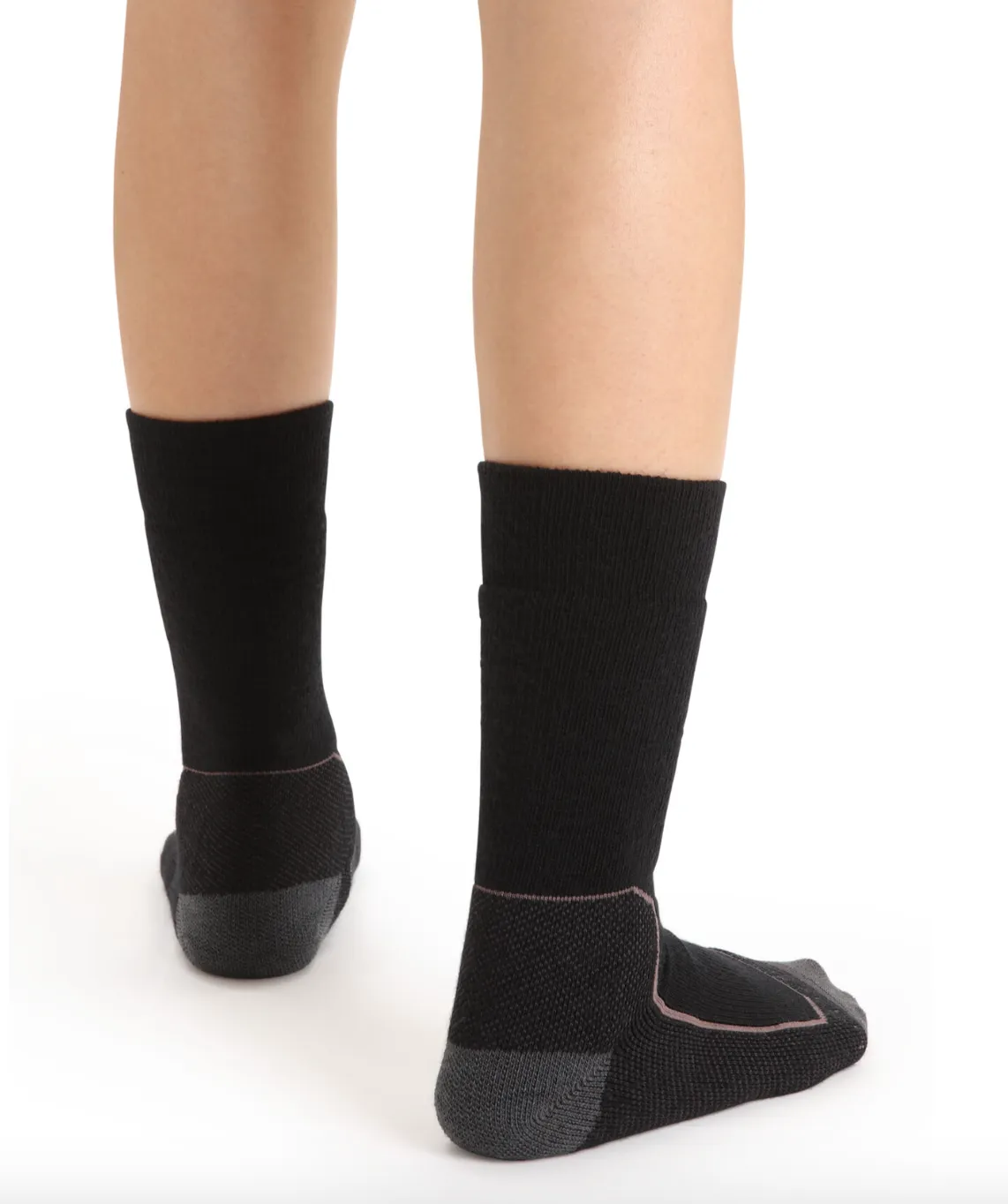 Icebreaker Wmns Hike  Medium Crew Sock Black/Monsoon