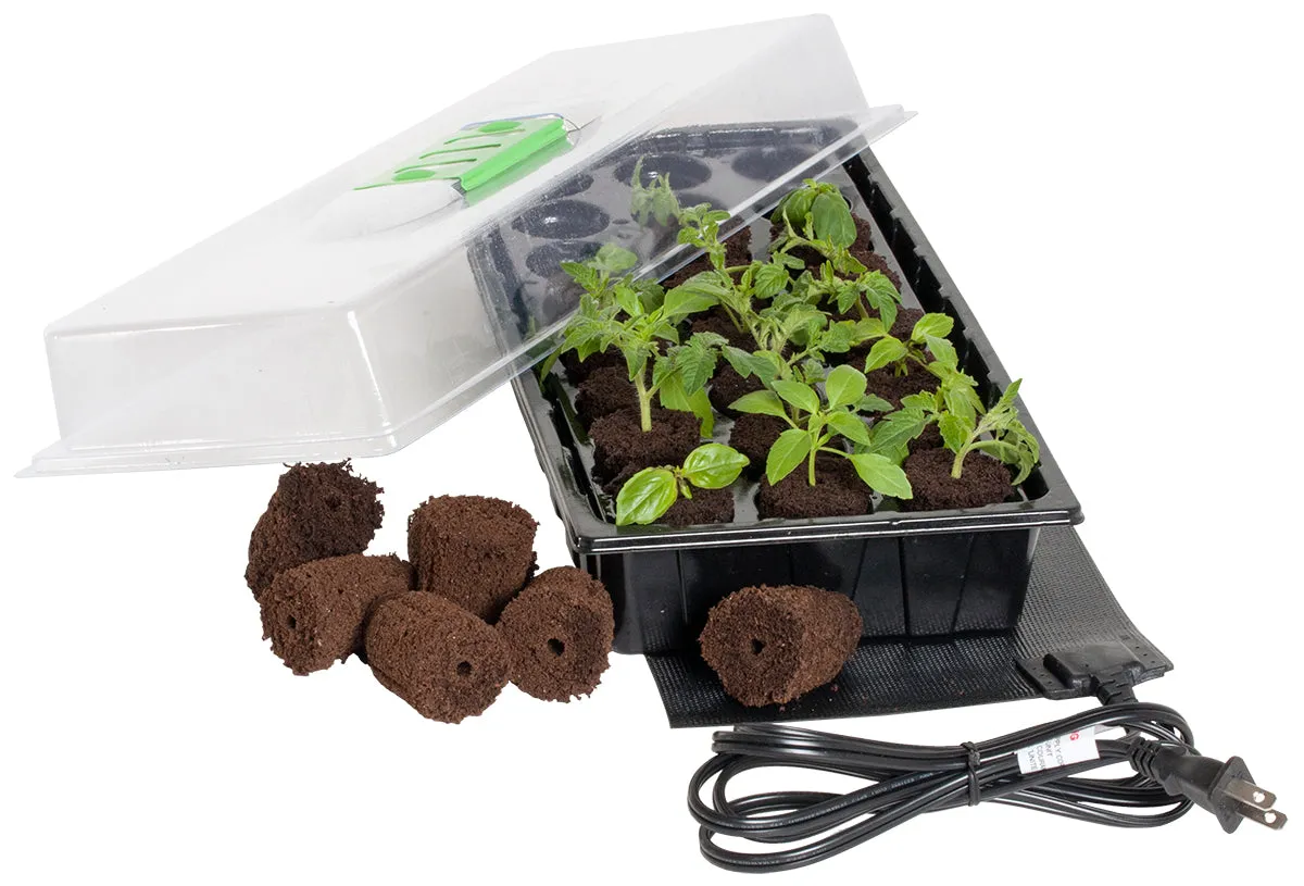 JS 24 Grow Plug Mini Germination Station w/Heat Mat (1