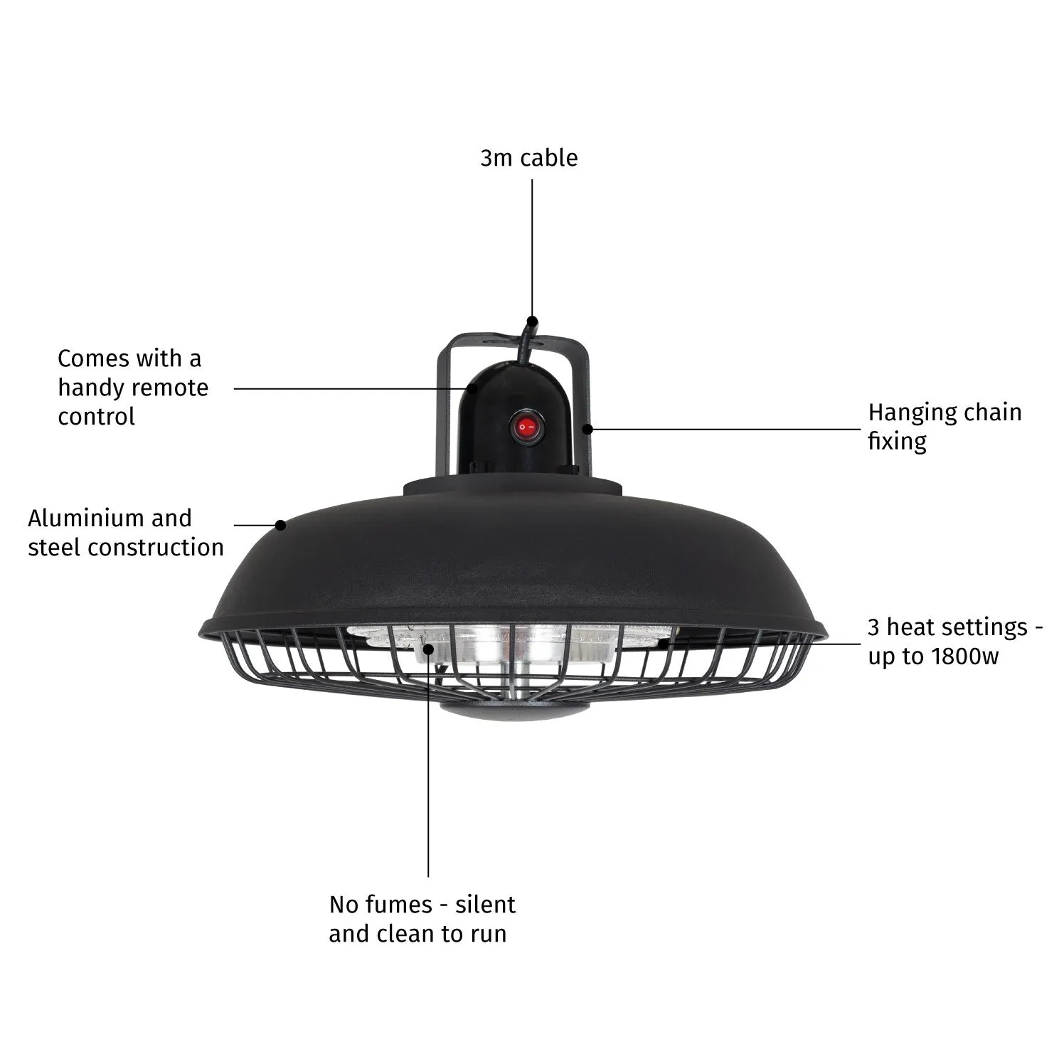 La Hacienda Industrial Hanging Heater