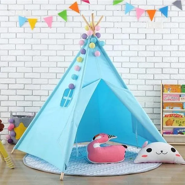 Liana Kids Teepee Tent by Hamlet Kids Room: Blue