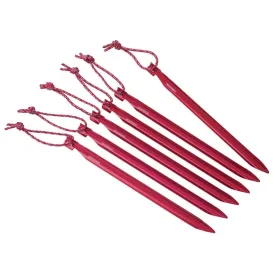 MSR Groundhog Tent Stakes/Pegs (Pack of 6) - 19cm