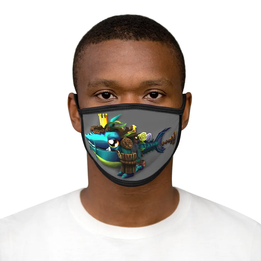 Nibblers the Misfit Shark Mixed-Fabric Face Mask