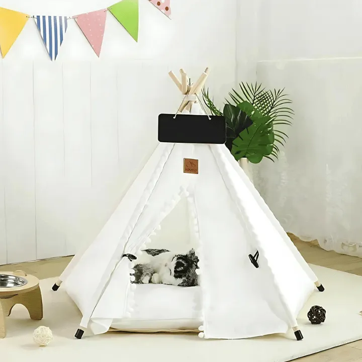 Pet Teepee Tent Indoor Puppy House & Cat Bed