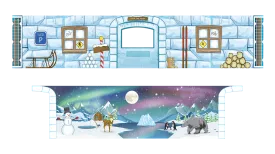 PODS Removable Theme Polar Ice Igloo