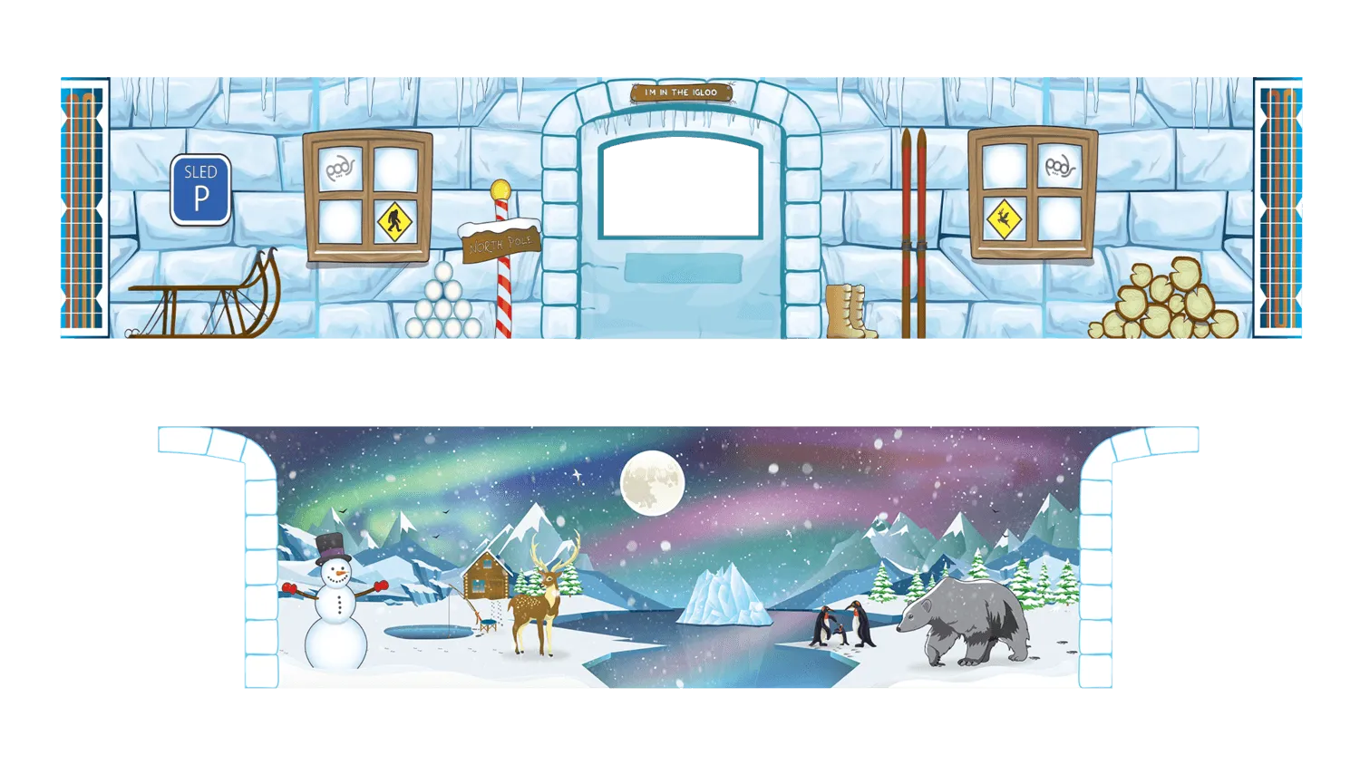 PODS Removable Theme Polar Ice Igloo