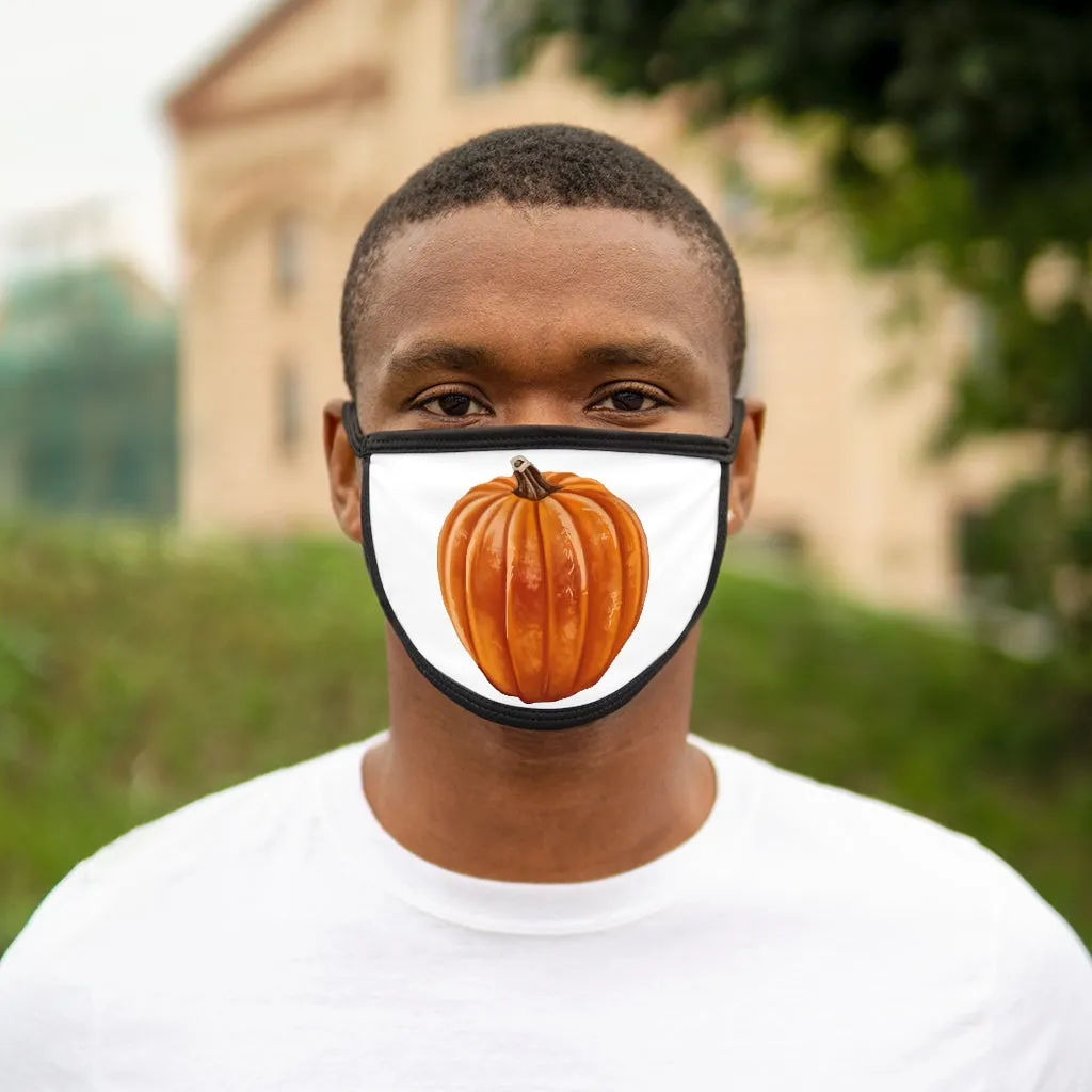 Pumpkin Mixed-Fabric Face Mask