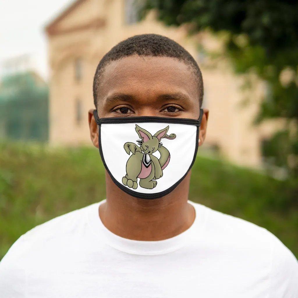 Rabbababa Mixed-Fabric Face Mask