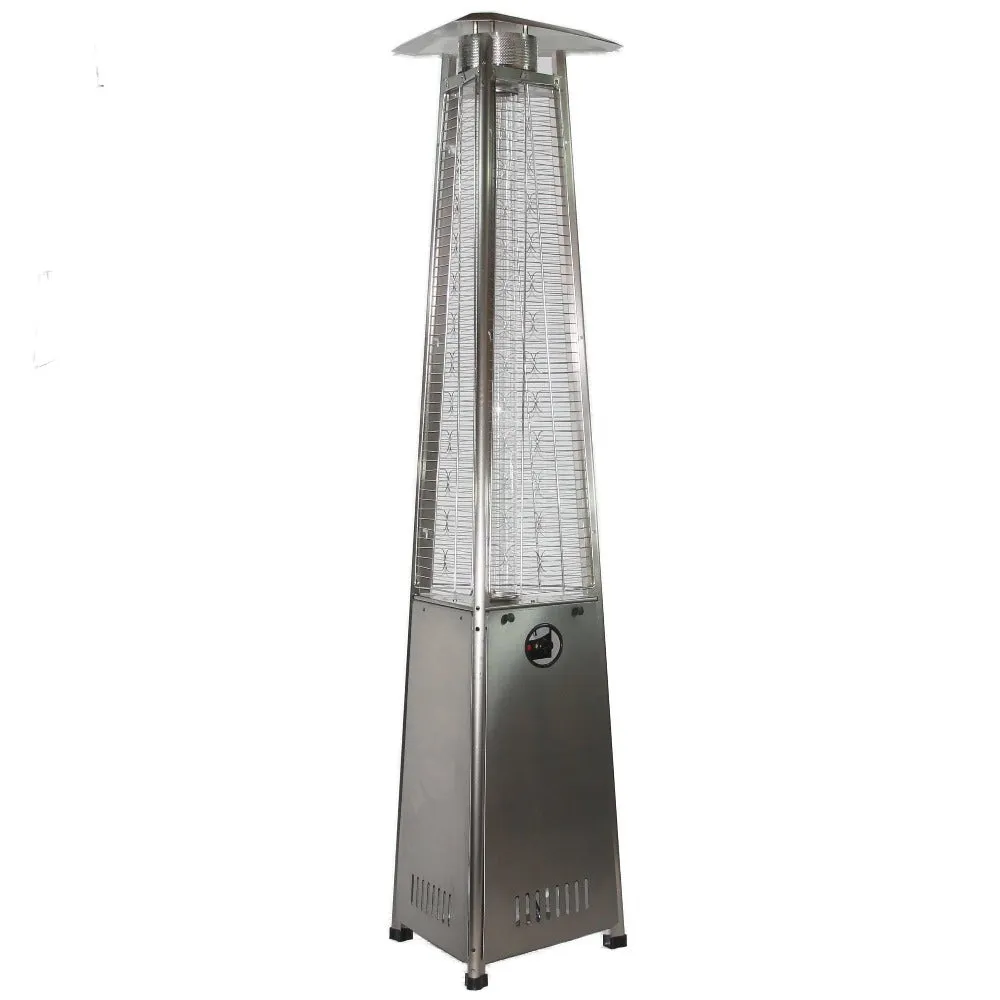 RADtec 93-Inch Tall Stainless Steel Pyramid Propane Patio Heater (93-PYR-FLM-SS)