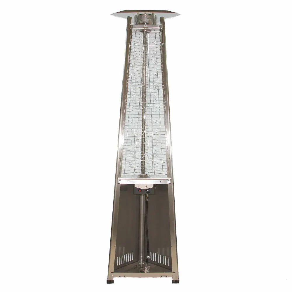 RADtec 93-Inch Tall Stainless Steel Pyramid Propane Patio Heater (93-PYR-FLM-SS)