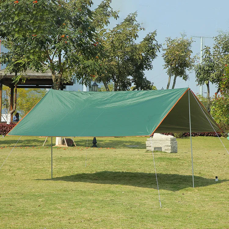 Rainproof And Sunscreen Beach Coated Silver Canopy Pergola