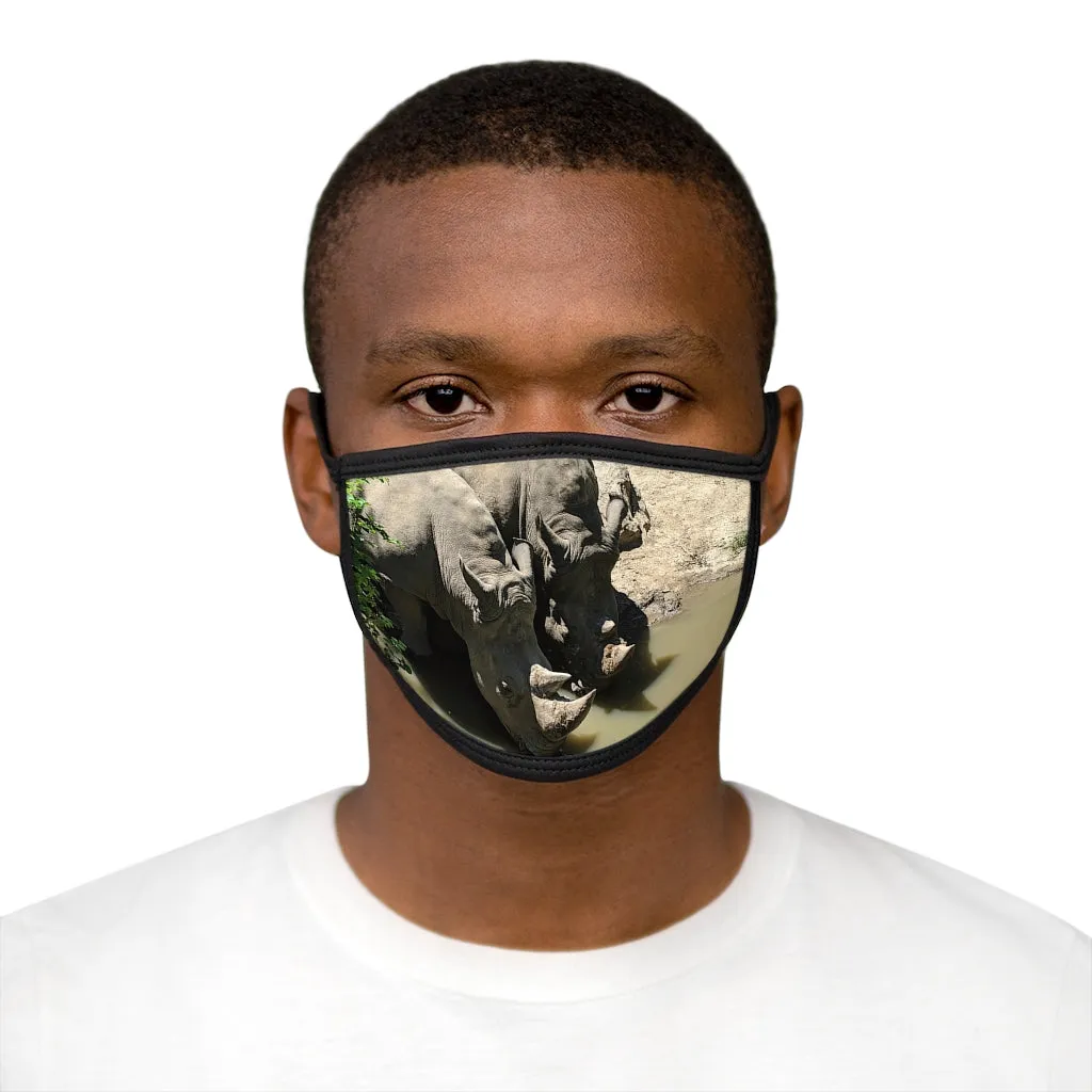 Rhinos Mixed-Fabric Face Mask