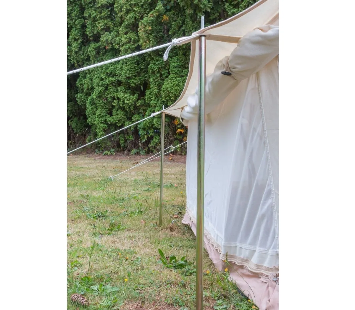 Wall Pole Set | Outside Of Bell Tent